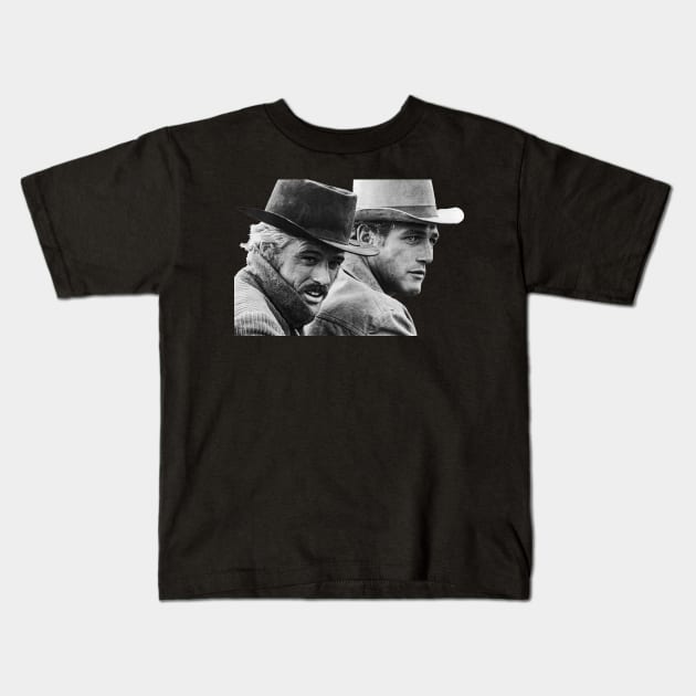 Butch Cassidy and the Sundance Kid Tribute Kids T-Shirt by darklordpug